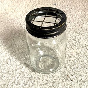 Flower Mason Jar - Excellent Condition